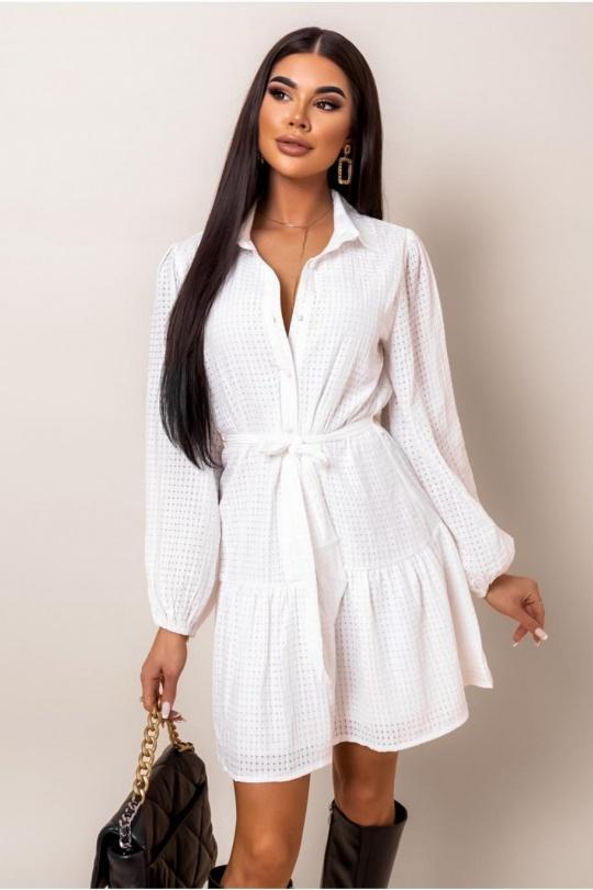 Short dresses Women White Loriane 6352 Efashion Paris