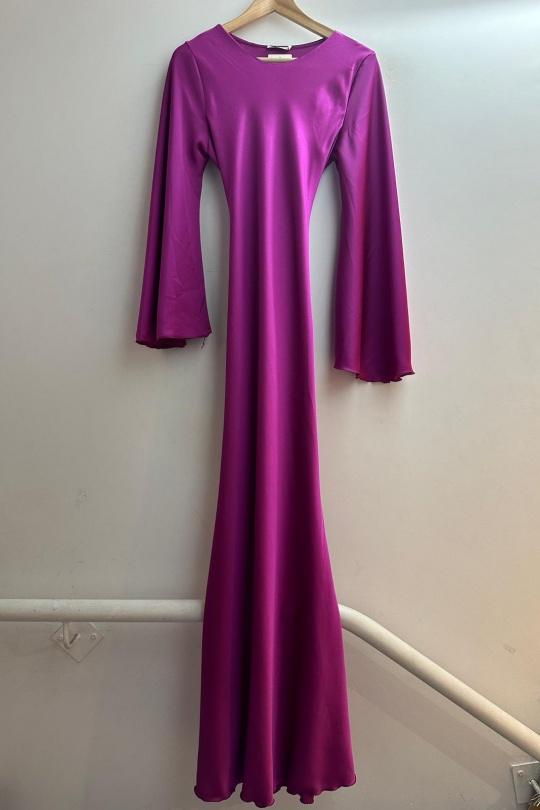 Robes longues Femme Mauve Loriane 10483UB Efashion Paris