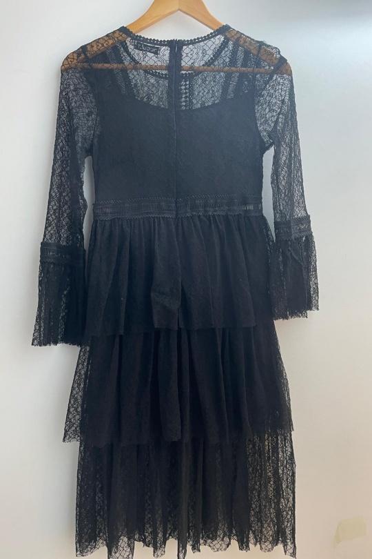 Short dresses Women Black Loriane 6110 Efashion Paris