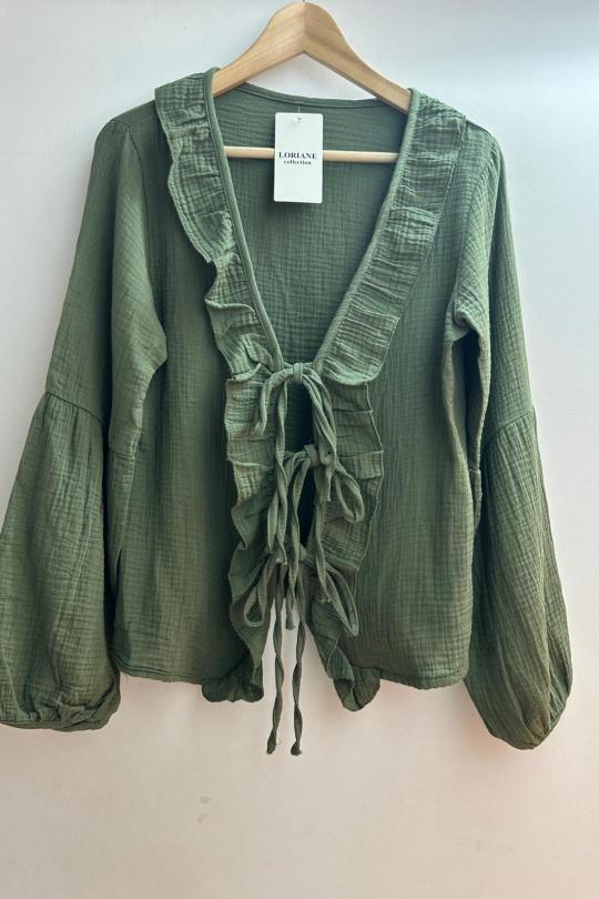 Tops Femme Vert d eau Loriane 9689 Efashion Paris