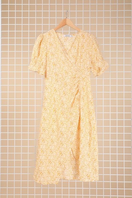 Robes mi-longues Femme Rouge Loriane 9220 Efashion Paris