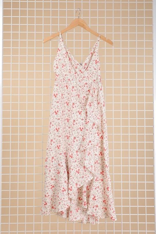 Robes mi-longues Femme Blanc Loriane 21917 Efashion Paris