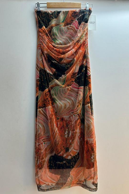 Abiti al polpaccio Donna Orange Loriane 10363AA Efashion Paris