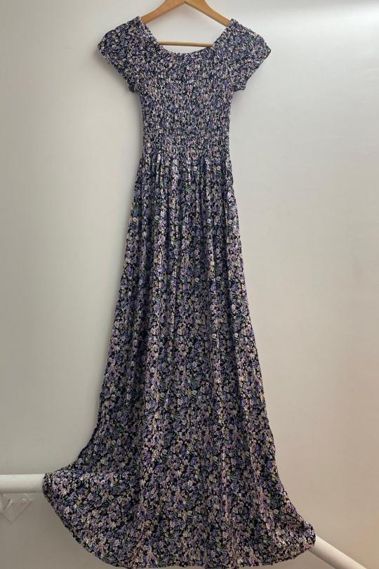 Robes longues Femme Noir Loriane 696 Efashion Paris