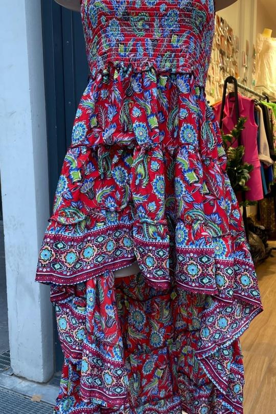 Robes mi-longues Femme Rouge Loriane 2003 Efashion Paris