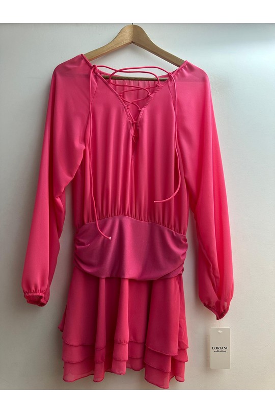 Robes courtes Femme Noir Loriane 7164 Efashion Paris