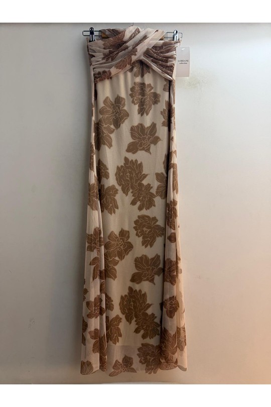 Robes longues Femme Beige Loriane 7806R Efashion Paris