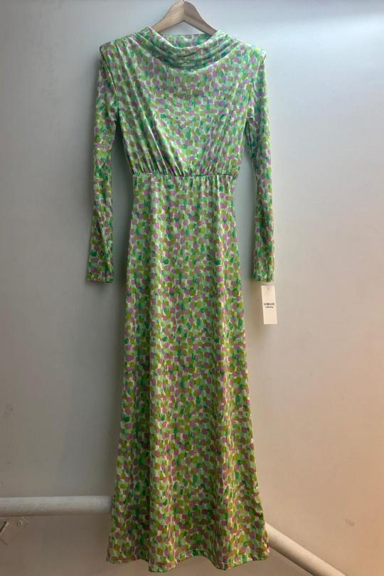 Robes longues Femme Bleu ciel Loriane 6453A Efashion Paris