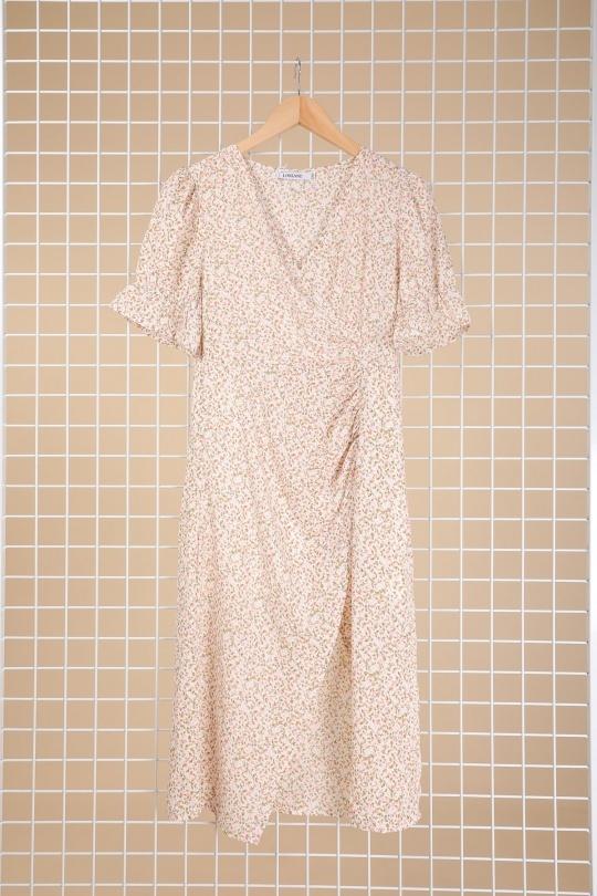 Robes mi-longues Femme Blanc Loriane 9229 Efashion Paris