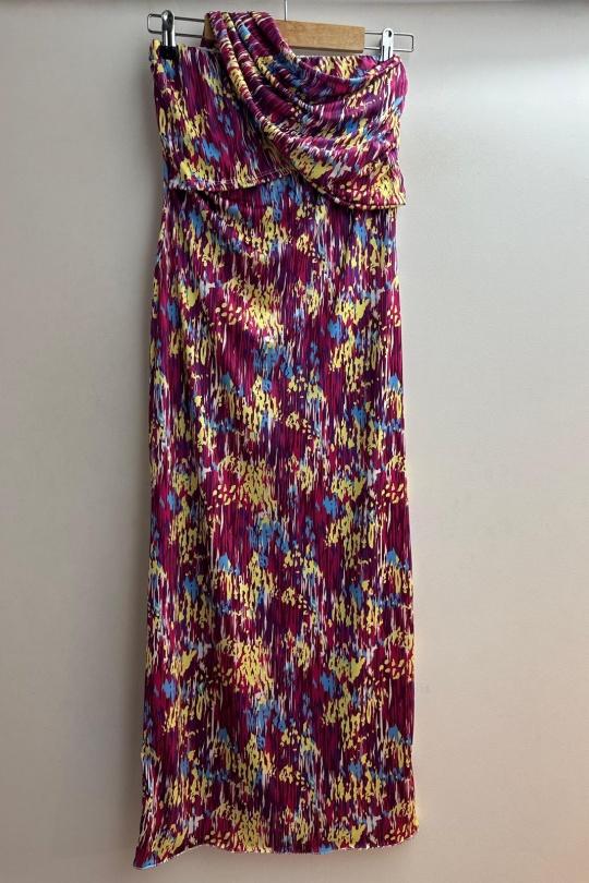 Robes longues Femme Mauve Loriane 10320 Efashion Paris