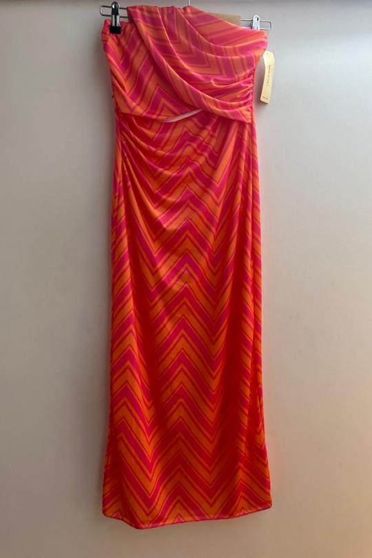 Robes mi-longues Femme Fuschia Loriane 6103B Efashion Paris