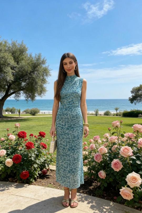 Robes longues Femme Kaki Loriane 6471L/22098L Efashion Paris