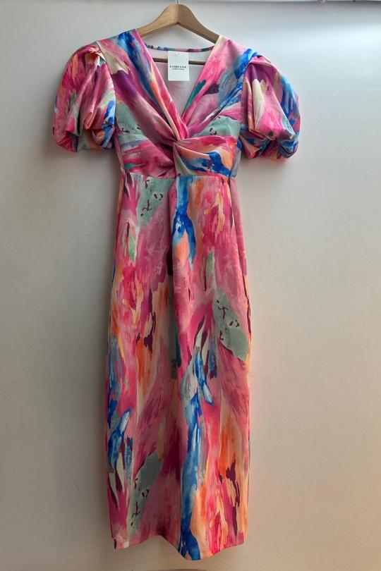 Abiti al polpaccio Donna Pink Loriane 10059A Efashion Paris