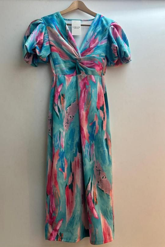 Abiti al polpaccio Donna Pink Loriane 10059A Efashion Paris