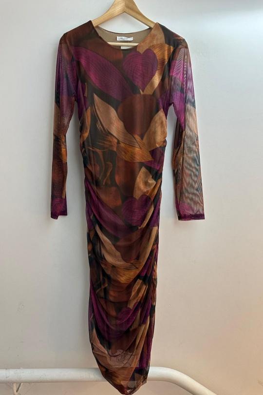 Abiti al polpaccio Donna Mauve Loriane 10354G Efashion Paris