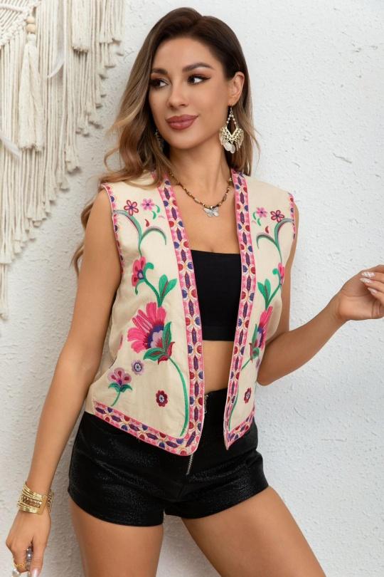 Gilets Femme Beige Loriane 6490G Efashion Paris