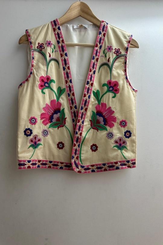 Gilets Femme Beige Loriane 6490G Efashion Paris