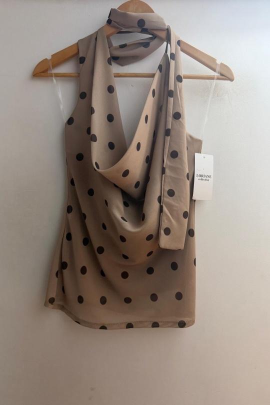 Top Donna Cream Loriane 7827 Efashion Paris