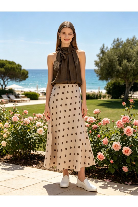 Skirts Women Taupe Loriane 10480P Efashion Paris