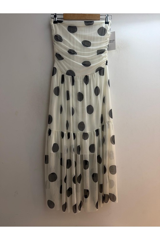 Robes mi-longues Femme Blanc Loriane 10820 Efashion Paris