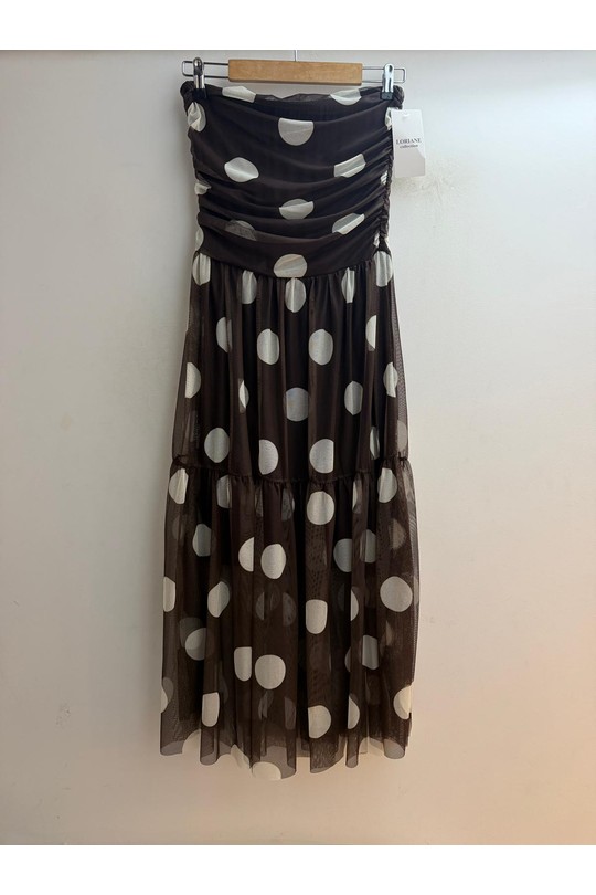 Robes mi-longues Femme Blanc Loriane 10820 Efashion Paris