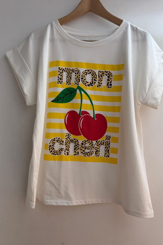 T-shirts Femme Jaune Loriane 17353 Efashion Paris