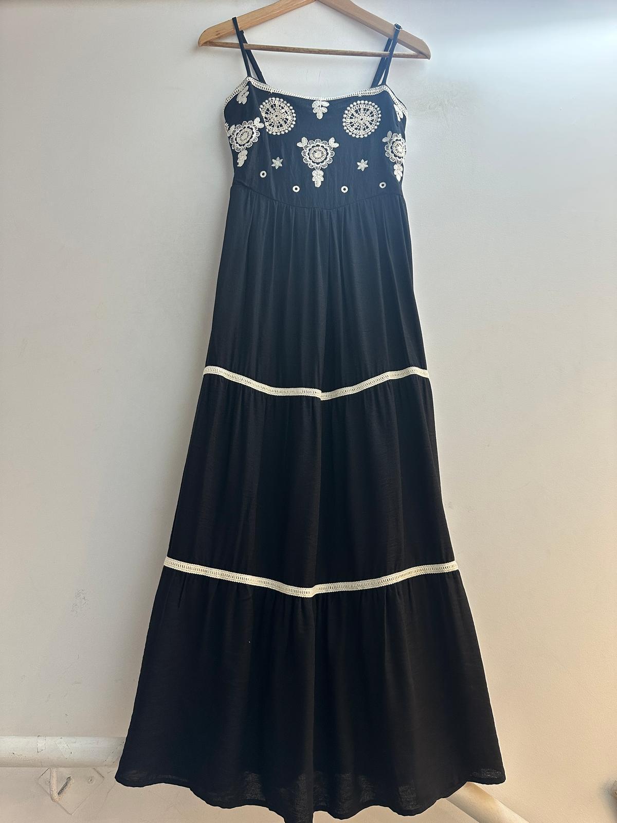 Robes longues Femme Noir Loriane 6013 #c Efashion Paris