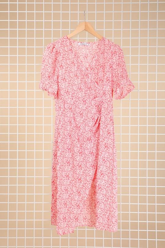 Robes mi-longues Femme Rouge Loriane 9220 #c Efashion Paris