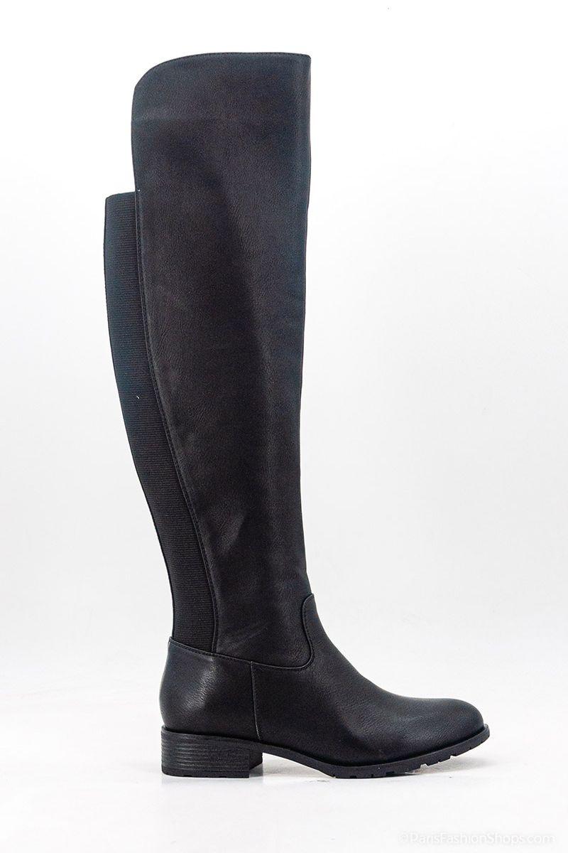 Bottes Chaussures Noir SUREDELLE MS-1920 #c Efashion Paris