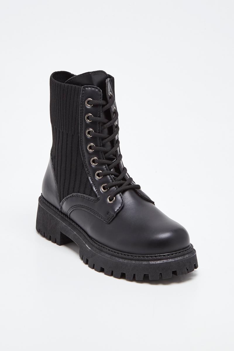 Ankle boots Shoes Black SUREDELLE BK-11 #c Efashion Paris