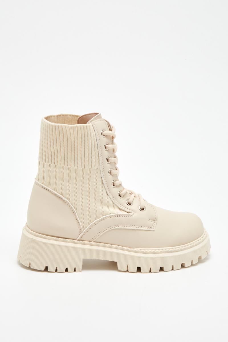 Bottines Chaussures Beige SUREDELLE BK-11 #c Efashion Paris