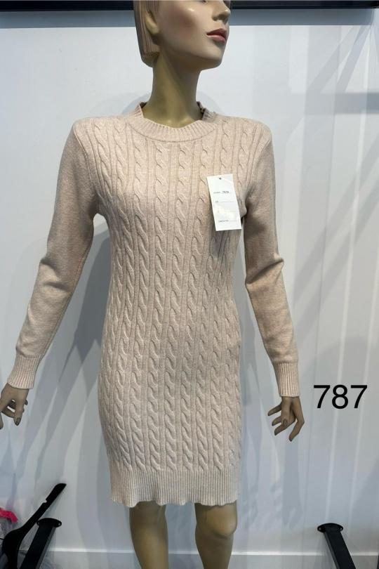Abiti corti Donna Colori mescolati Classic&Co 787 Efashion Paris