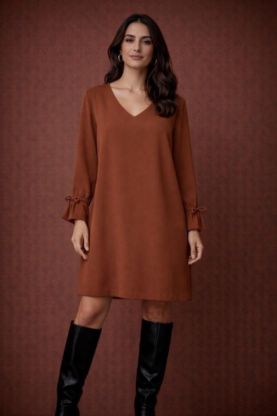 Robes mi-longues Femme Marron YOU UDRESS QARMA  Efashion Paris