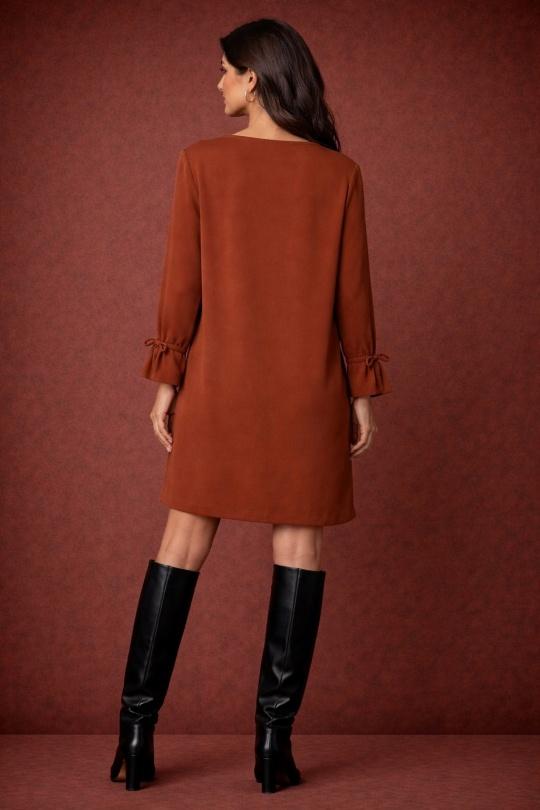 Robes mi-longues Femme Marron YOU UDRESS QARMA  Efashion Paris