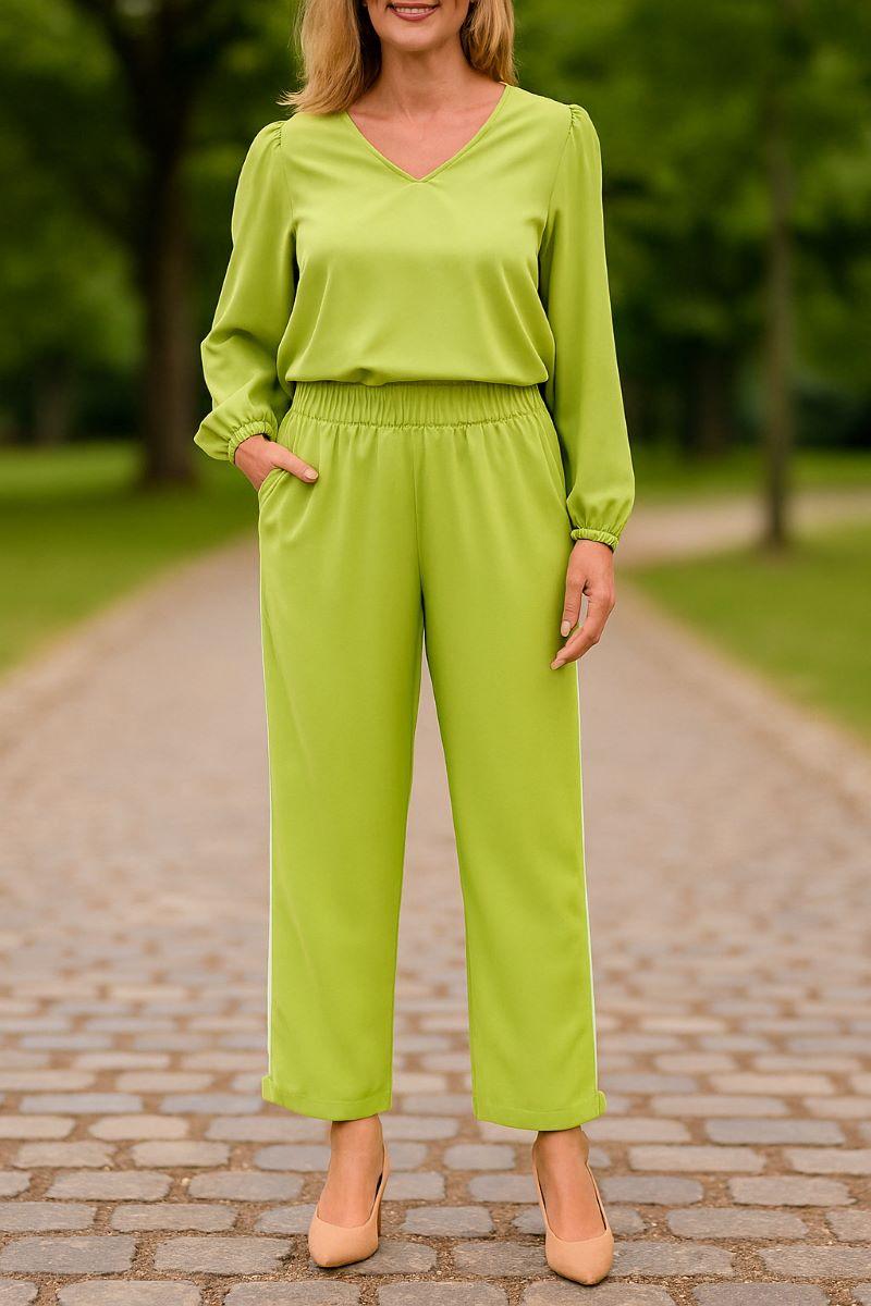 Pantalons Femme Vert YOU UDRESS PANTALON NAPOKA VERT PISTACHE #c Efashion Paris