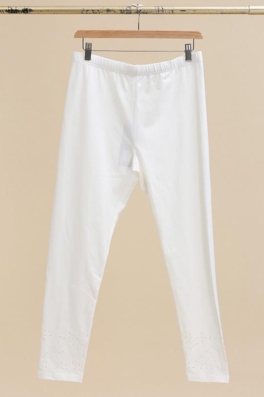 Leggings  Femme Blanc FLORESSE J-2420 Efashion Paris