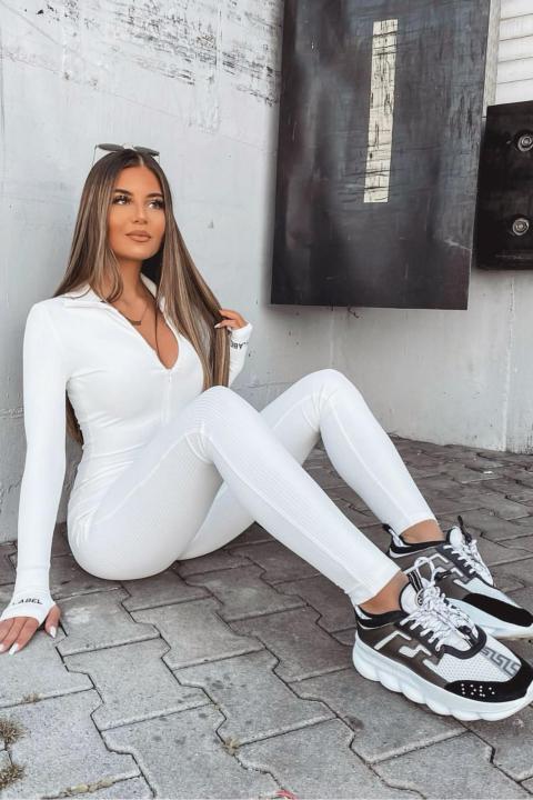 Combinaisons Femme Blanc LELY JANE 20017 #c Efashion Paris