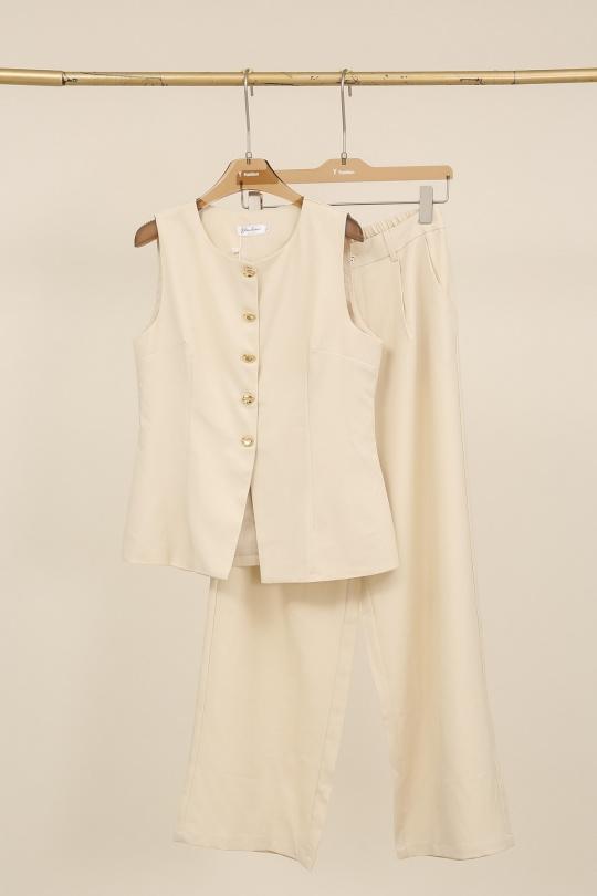 Ensembles Femme Jaune clair YFASHION D2601 Efashion Paris