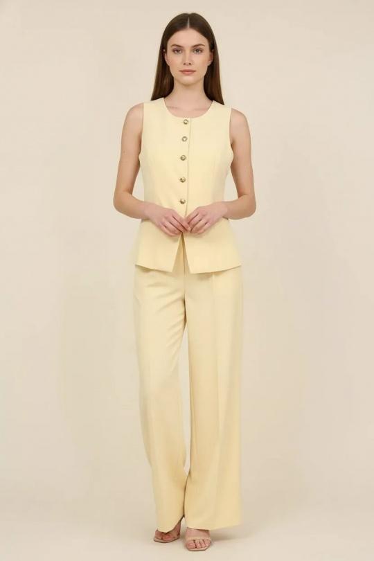 Ensembles Femme Jaune clair YFASHION D2601 Efashion Paris