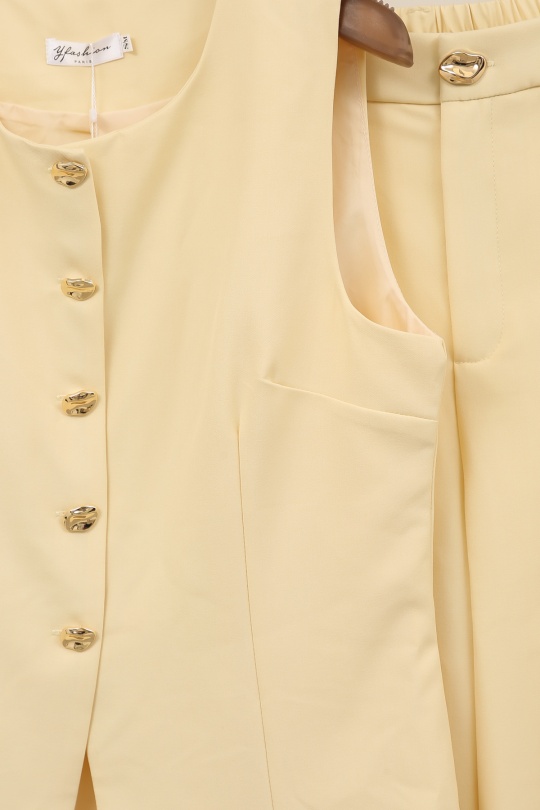 Ensembles Femme Jaune clair YFASHION D2601 Efashion Paris