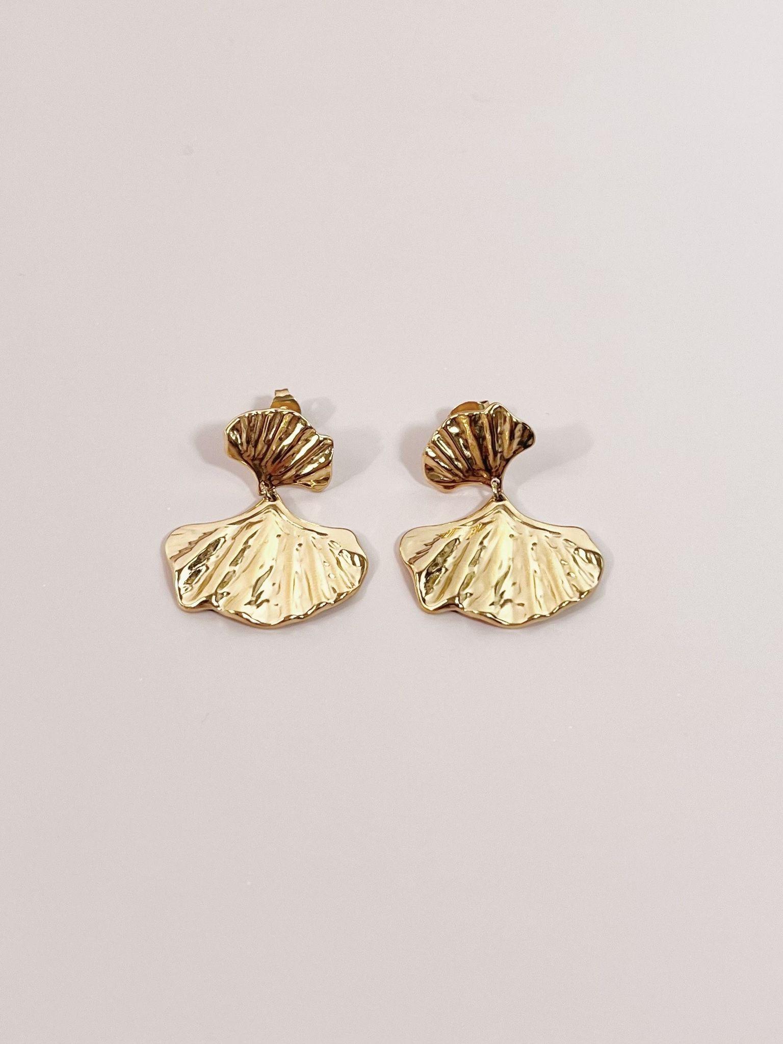 Earings Accessories Gold Aesmée 812998 BO #c Efashion Paris