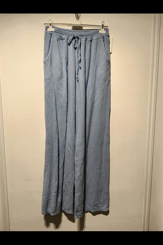 Pantalons Femme Bleu ciel / Bleu AZALEA 24257 Efashion Paris