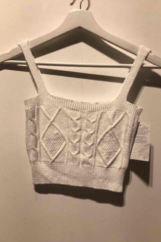 Camisetas sin mangas Mujer White AZALEA 21203 Efashion Paris