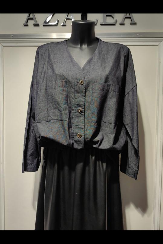 Camisas Mujer Dark blue AZALEA 25208 Efashion Paris