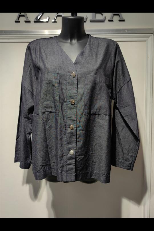 Camisas Mujer Dark blue AZALEA 25208 Efashion Paris