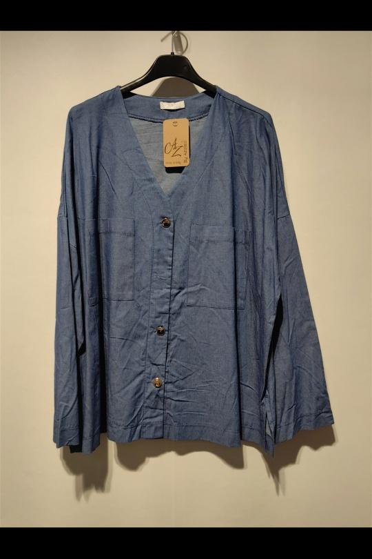 Camisas Mujer Dark blue AZALEA 25208 Efashion Paris