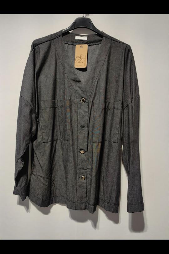 Camisas Mujer Dark blue AZALEA 25208 Efashion Paris