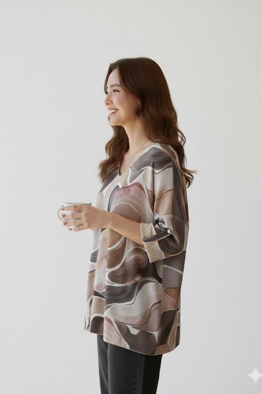 Tops Femme Noir Miss Azur EFP20661 Efashion Paris