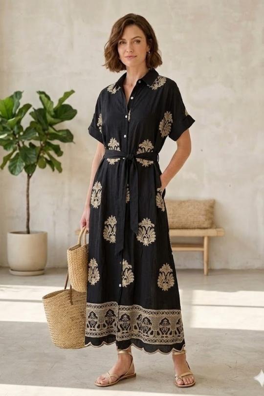 Robes longues Femme Blanc Miss Azur EFP6459A Efashion Paris