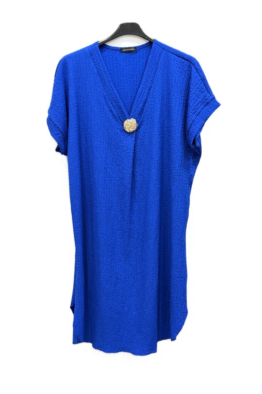 Robes mi-longues Femme Rose Miss Azur EFP8701 Efashion Paris